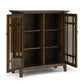 Bedford 39 Inch Wide Solid Wood Medium Storage Cabinet in Rustic
