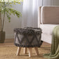 Roja Handcrafted Wool & Cotton Stool