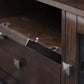Cosmopolitan 72 Inch Wide Solid Wood TV Stand in Mahogany