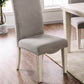 Upholstered Dining Chair with Nailhead Trim and Camel Back - Set of 2