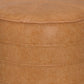 Brody 20 Inch Wide Round Pouf in Distressed