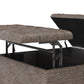Harrison Coffee Table Storage Ottoman - Mink