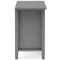Warm Shaker Solid Wood Nightstand in Fog