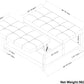 Harrison 36 Inch Wide Coffee Table Storage Ottoman