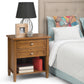 Warm Shaker Solid Wood 24 inch Wide Transitional Nightstand