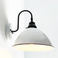 Large White Enamel Wall Sconce Light