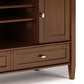 Warm Shaker 47 Inch Wide Solid Wood TV Stand in Russet