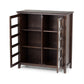 Burlington 40 Inch Wide Solid Wood Medium Storage Cabinet in Mahogany