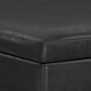 Owen 40 Inch Wide XL Square Coffee Table Storage Ottoman