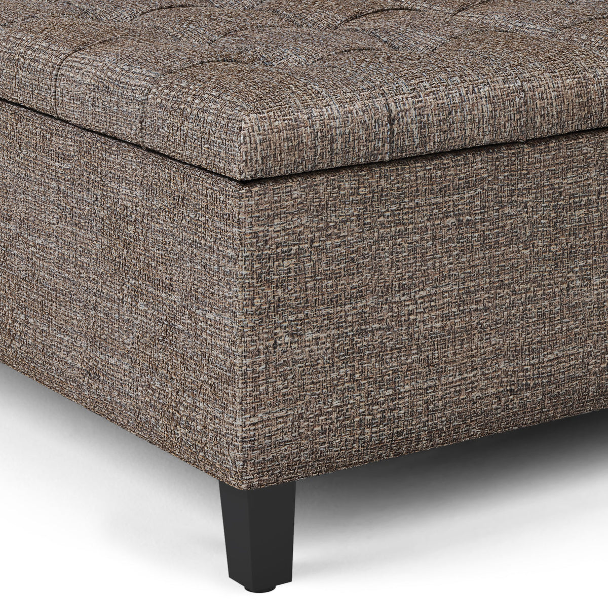 Harrison Coffee Table Storage Ottoman - Mink
