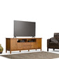 Warm Shaker 72 Inch Wide Solid Wood TV Stand in Light Golden