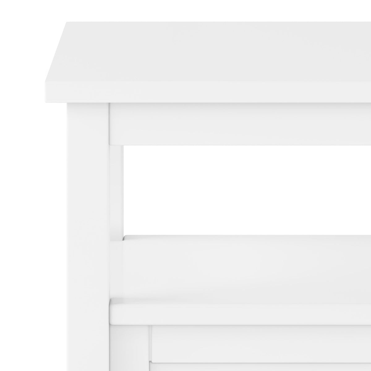 Warm Shaker Solid Wood 20 Inch Wide Transitional End Table