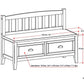 Burlington 42 Inch Wide Solid Wood Entryway Storage Bench with Drawers