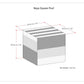 Naya 16 Inch Wide Cube Pouf