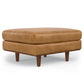 Morrison Ottoman in Sienna Genuine Leather