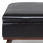 Owen 36 Inch Wide Square Coffee Table Storage Ottoman in Tanners