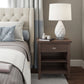 Artisan 24 Inch Wide Solid Wood Bedside Table in Warm