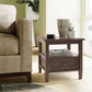 Warm Shaker Solid Wood 20 Inch Wide Transitional End Table
