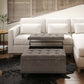 Harrison Coffee Table Storage Ottoman - Mink
