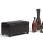 Amelia 33 Inch Wide Storage Ottoman Bench