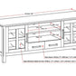 Kitchener 60 Inch Wide Solid Wood TV Stand in Hickory