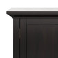 Redmond 32 Inch Wide Solid Wood Low Storage Cabinet in Hickory