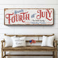 Happy 4th of July Personalized Sign