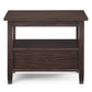 Warm Shaker Solid Wood Transitional Narrow Side Table