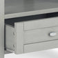 Warm Shaker Solid Wood 20-Inch Wide Transitional End Table in Fog